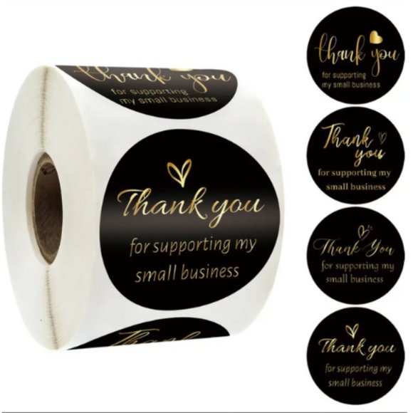 600 Pieces Thank you cards and Stickers - Picture 4 of 7